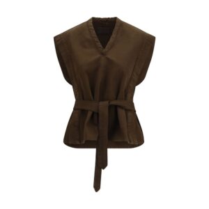 Lemaire Brown Cotton Blouse