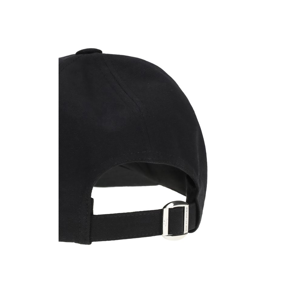 Maison Kitsuné Black Cotton Cap (Baseball Hat) - immagine 3