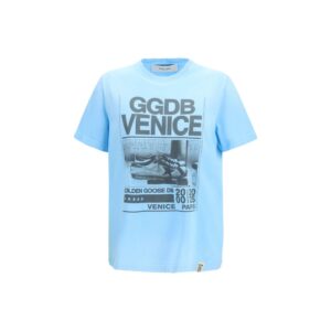 Golden Goose Blue Cotton T-Shirt