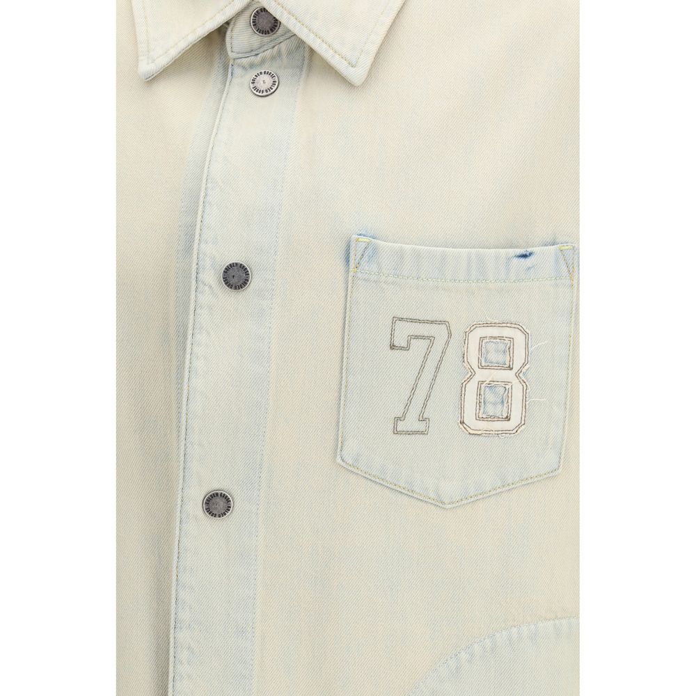 Golden Goose Beige Cotton Denim Jacket - immagine 3