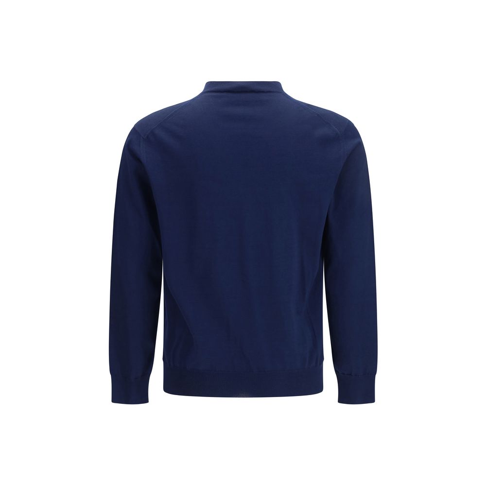 Prada Blue Cotton Sweatshirt - immagine 2