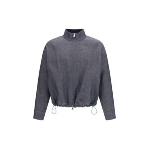 Fendi Blue Linen Denim Jacket