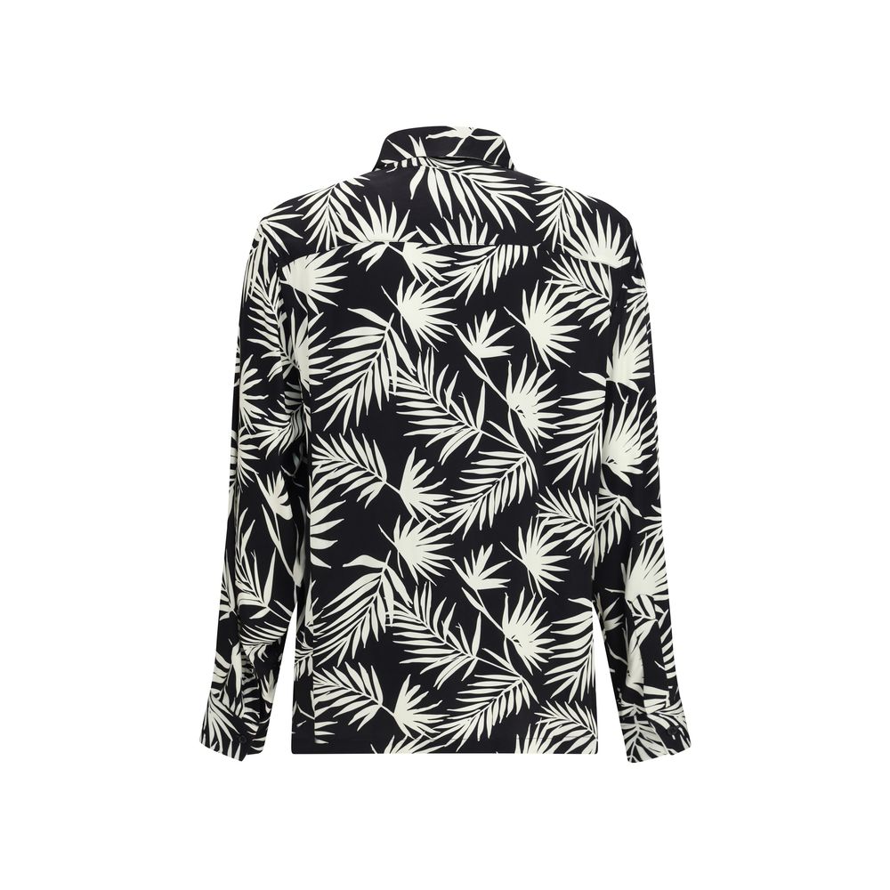 Laneus Black Viscose Pattern Shirt - immagine 2