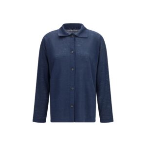 'S Max Mara Blue Linen Cardigan