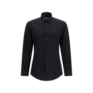 Dolce & Gabbana Black Cotton Dress Shirt