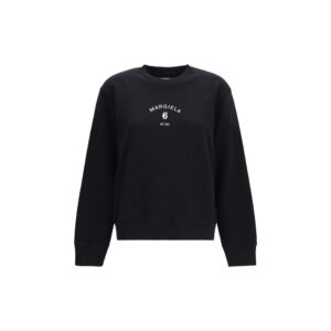 MM6 Black Cotton Sweatshirt