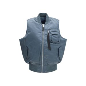 ALPHA INDUSTRIES Blue Nylon Sleeveless Jacket