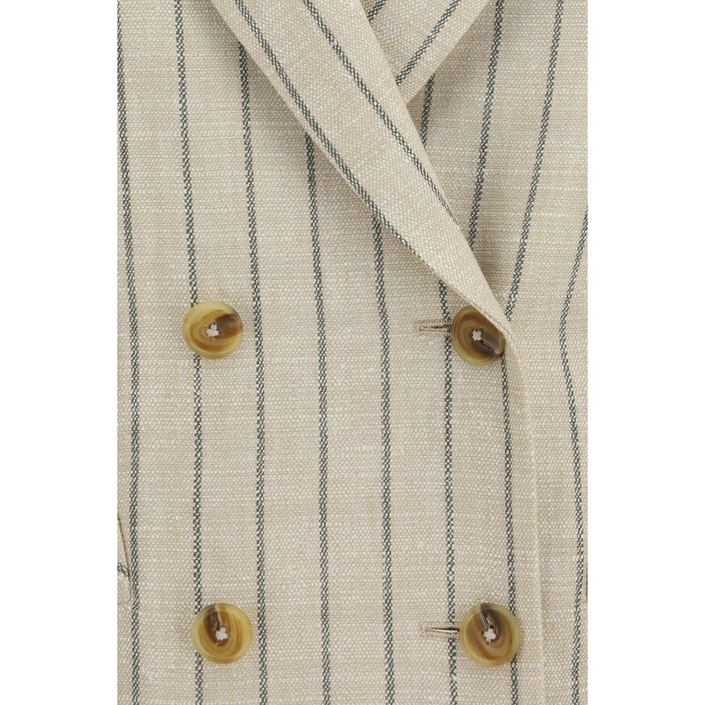 Blazé Milano Beige Linen Blazer - immagine 3