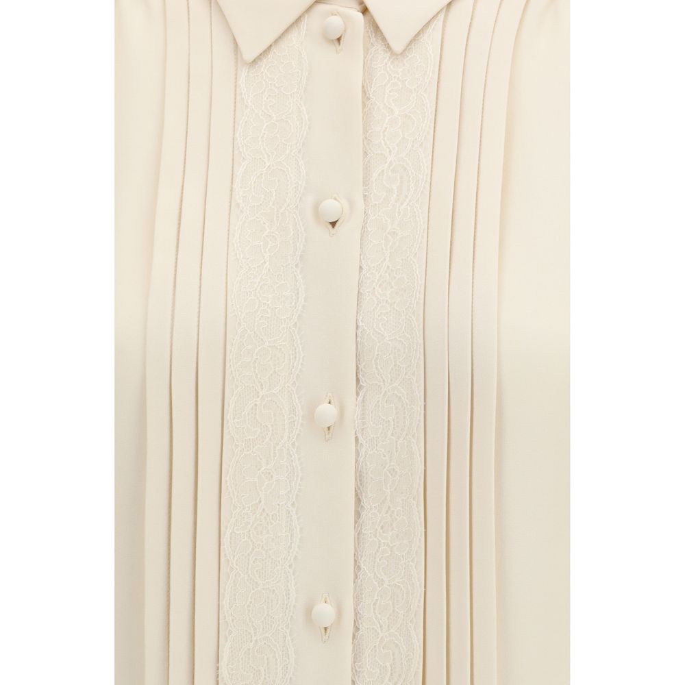Valentino Beige Silk Shirt - immagine 3