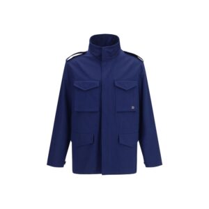 Valentino Blue Cotton Coat