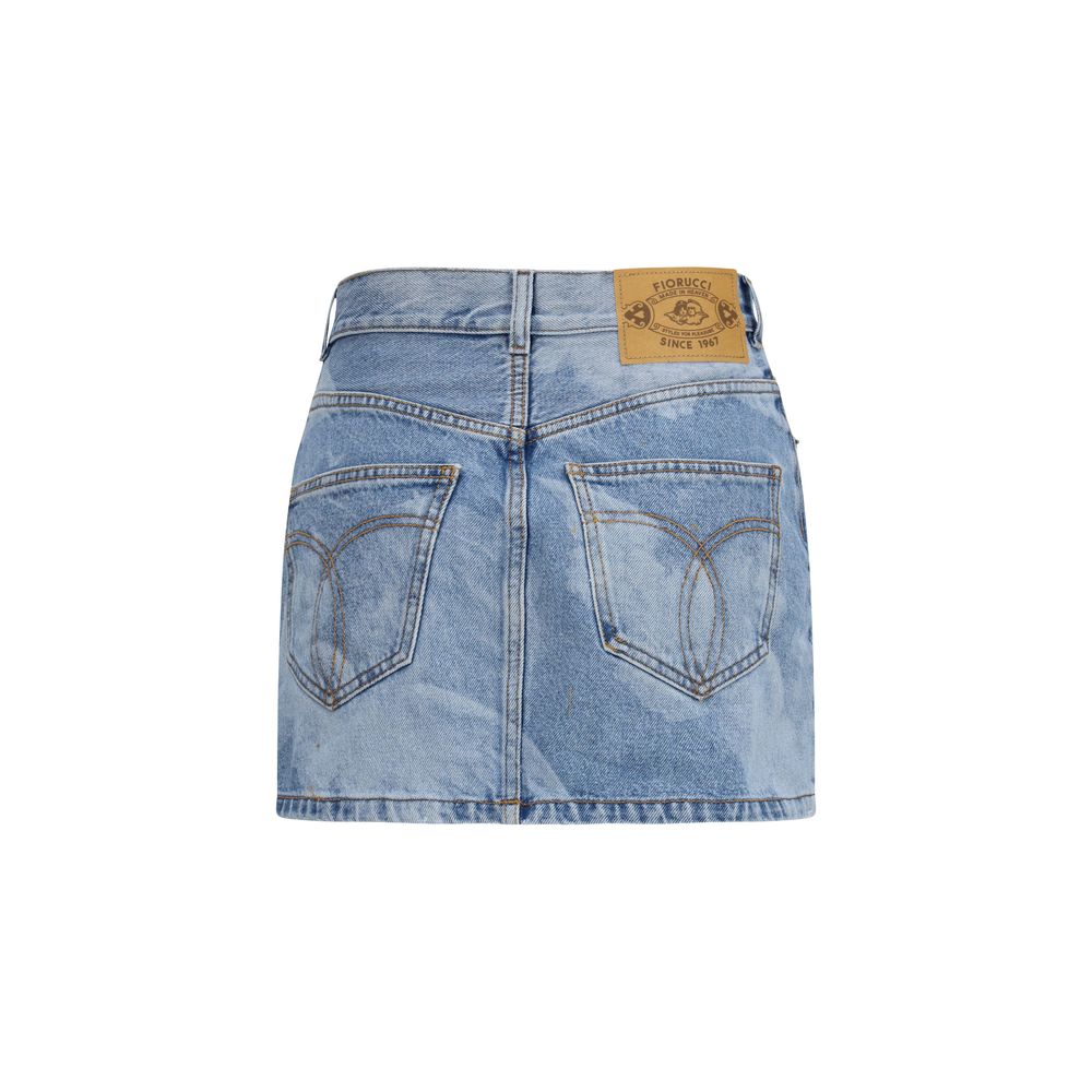 Fiorucci Blue Denim Skirt - immagine 2