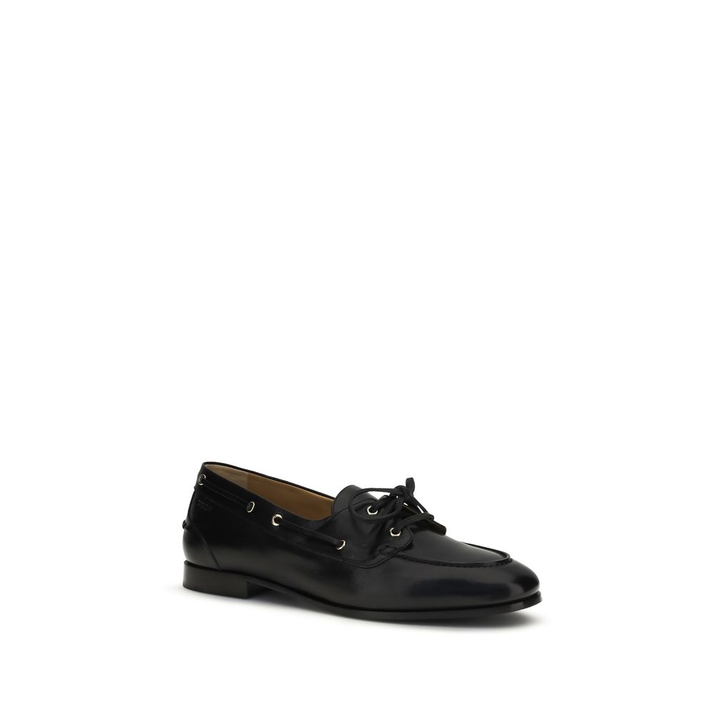 Bally Black Buffalo Leather Slip-On Loafers - immagine 2