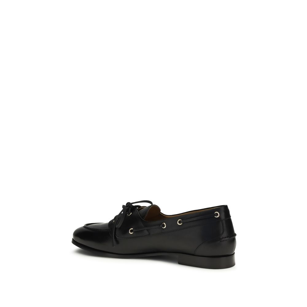 Bally Black Buffalo Leather Slip-On Loafers - immagine 3