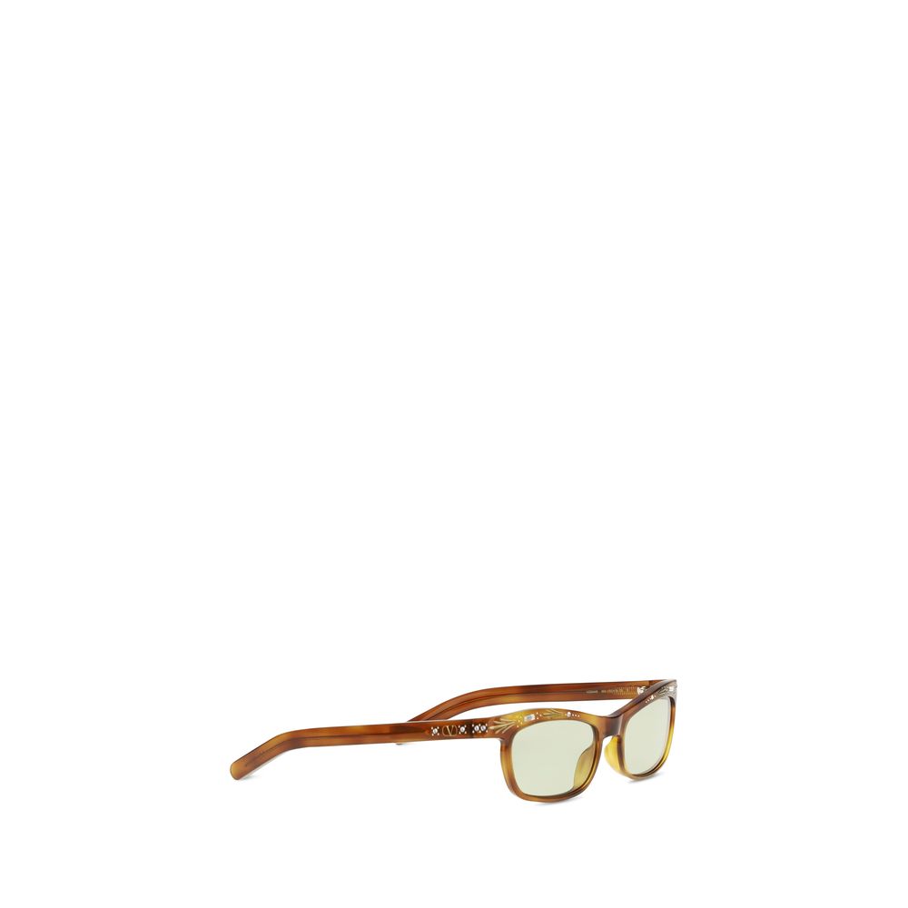 Valentino Garavani Brown Acetate Sunglasses - immagine 2