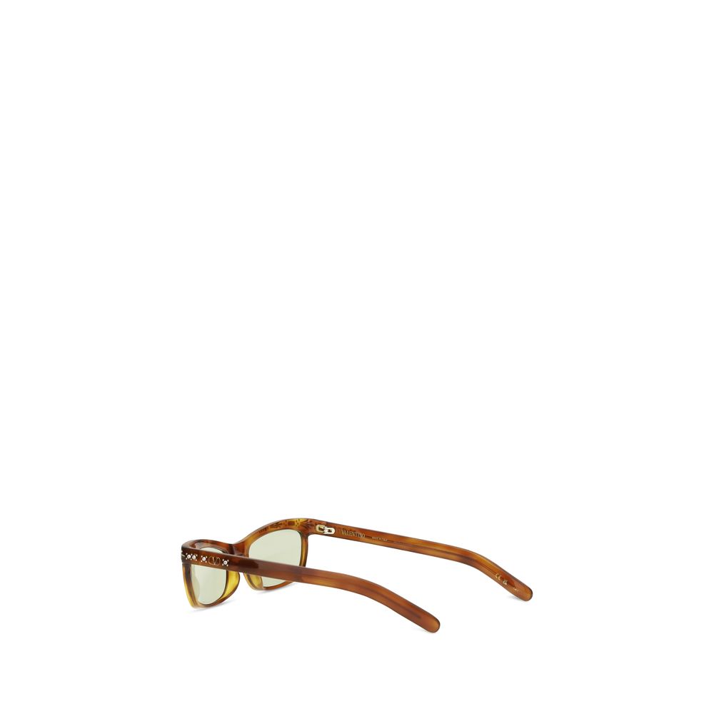 Valentino Garavani Brown Acetate Sunglasses - immagine 3
