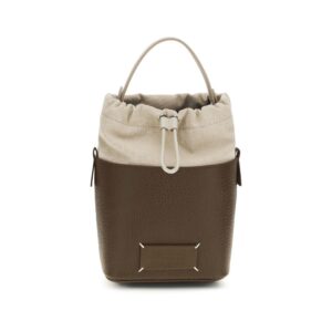 Maison Margiela Brown Calf Leather Bos Taurus Backet Bag