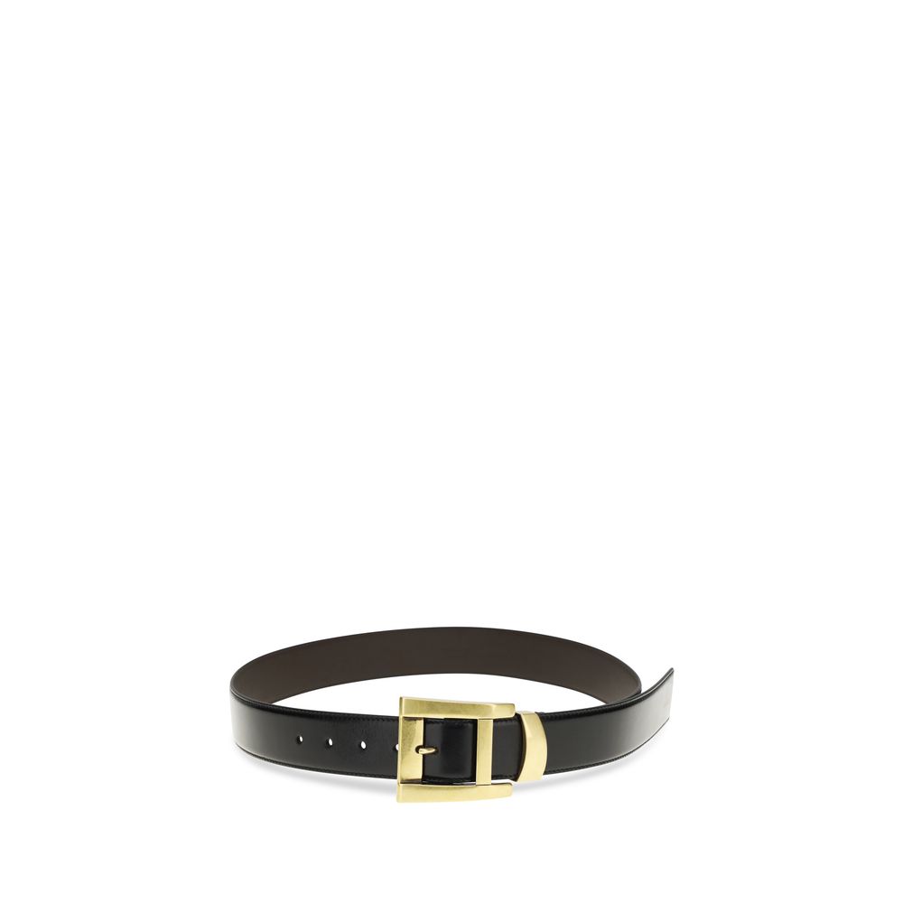 Versace Black Calf Leather Bos Taurus Regular Belt - immagine 2