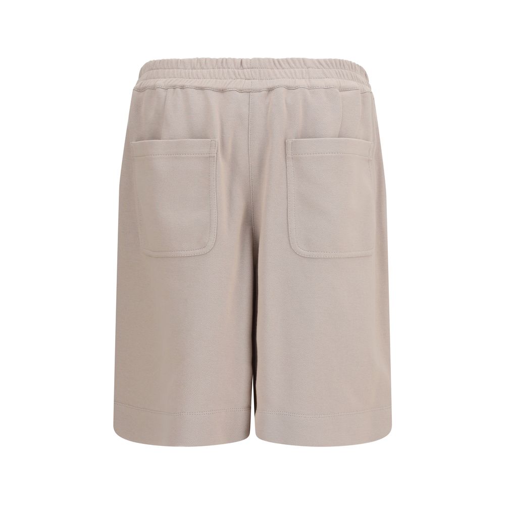 Brunello Cucinelli Beige Cotton Bermuda Shorts - immagine 2