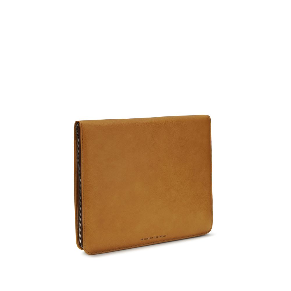 Brunello Cucinelli Brown Calf Leather Bos Taurus Wallet - immagine 2