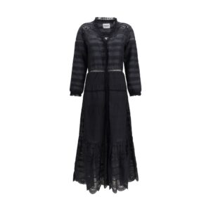 Marant Etoile Black Cotton Casual Dress