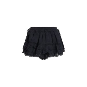 Isabel Marant Étoile Black Cotton Bermuda Shorts