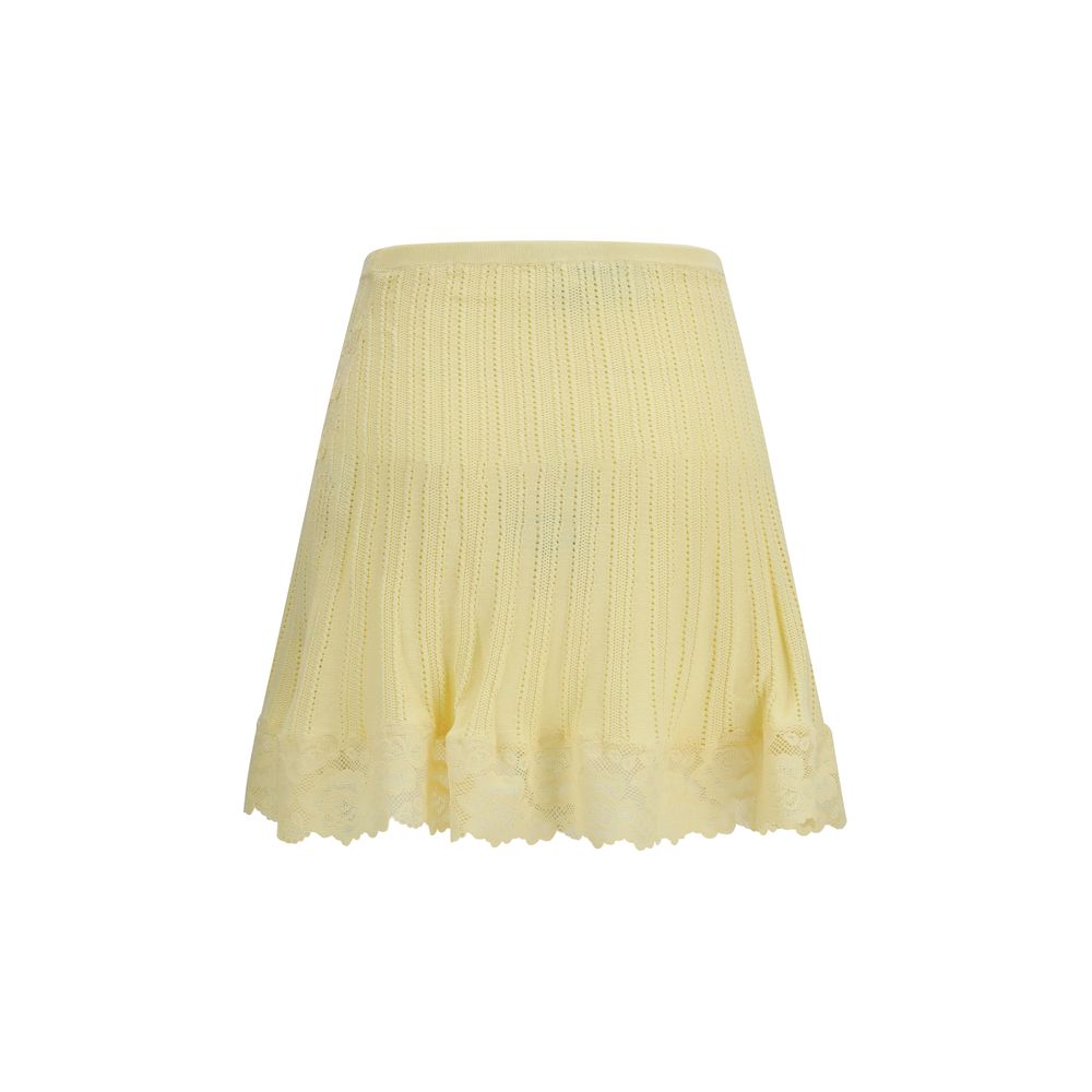 Self-Portrait Bicolor Viscose Mini Skirt - immagine 2
