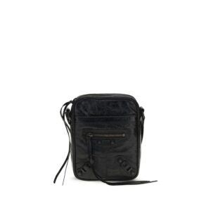 Balenciaga Black Lamb Ovis Aries Aries Shoulder Bag