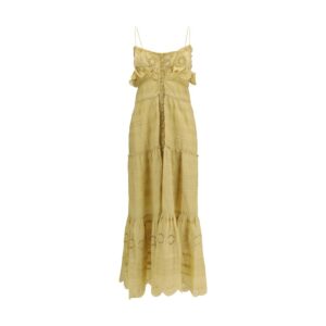 Marant Etoile Beige Cotton Casual Dress