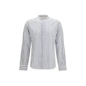 Brooksfield Blue Cotton Pattern Shirt