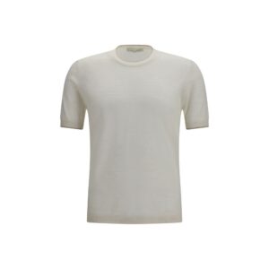 Brooksfield White Linen Shortsleeve Shirt