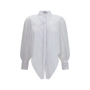 Charo Ruiz White Cotton Blouse