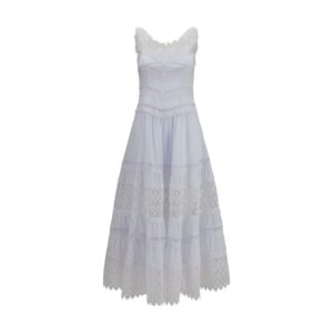 Charo Ruiz White Cotton Casual Dress