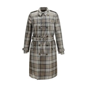 Burberry Brown Polyester Trench Coat