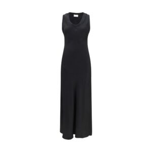 Ami Paris Black Viscose Casual Dress