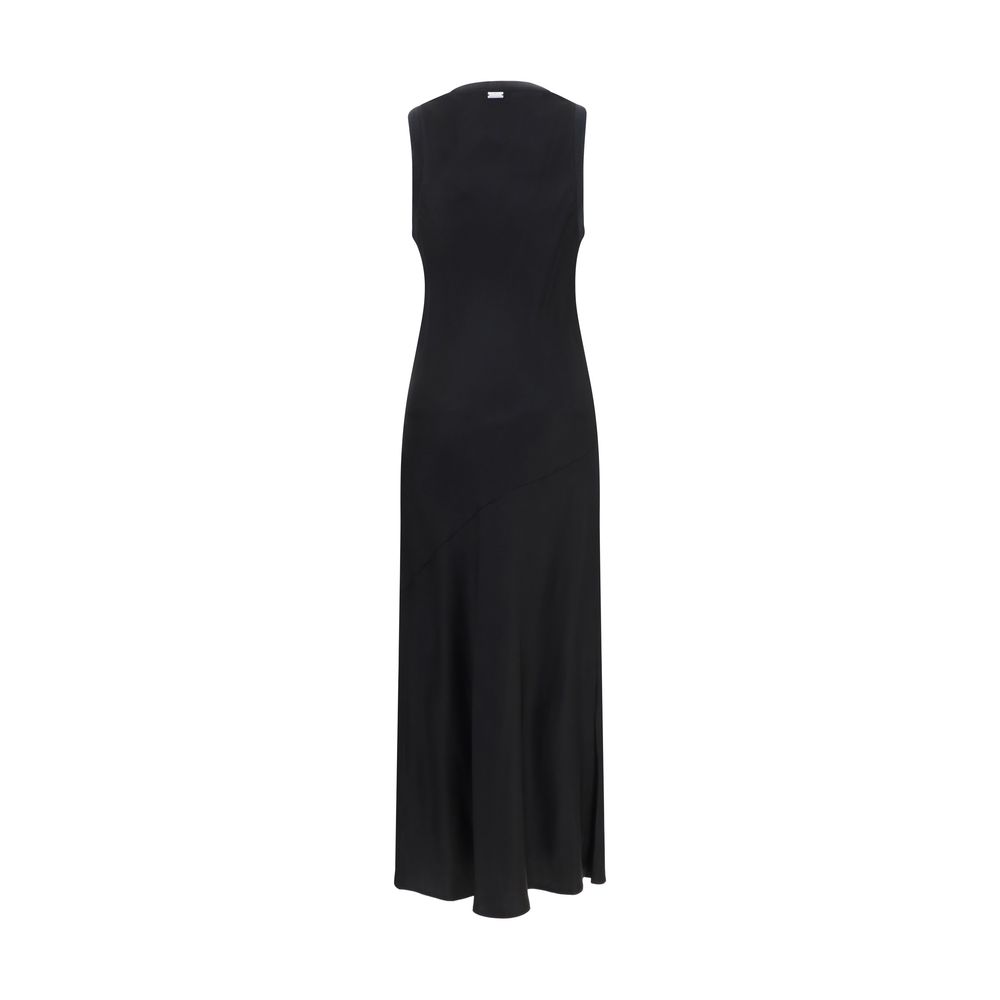 Ami Paris Black Viscose Casual Dress - immagine 2
