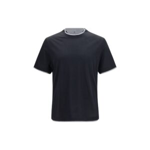Brunello Cucinelli Black Silk T-Shirt