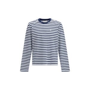 Ami Paris Blue Cotton Long Sleeve T-Shirt