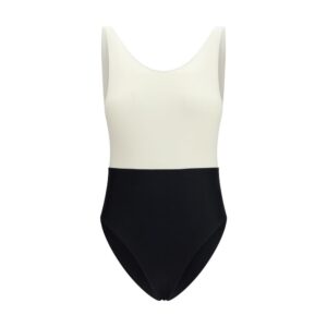 Ami Paris Multicolor Polyamide One-Piece Swimsuit