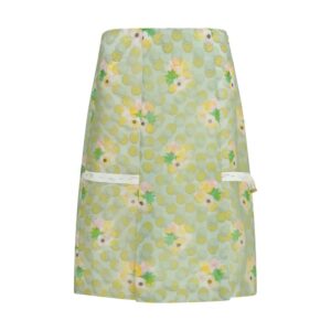 Fendi Multicolor Silk Midi Skirt