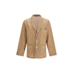 Dolce & Gabbana Beige Linen Robe