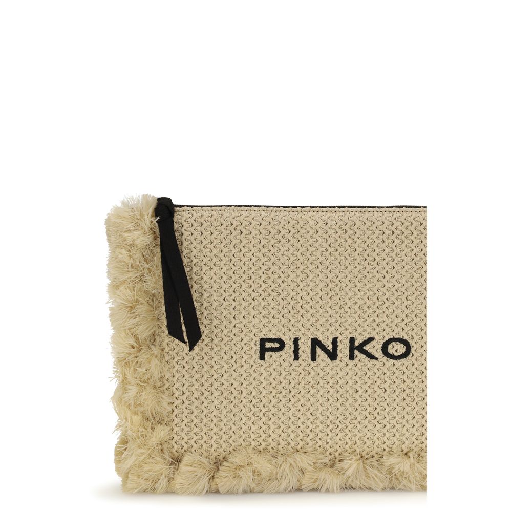 PINKO Beige Polypropylene Clutch Bag - immagine 3