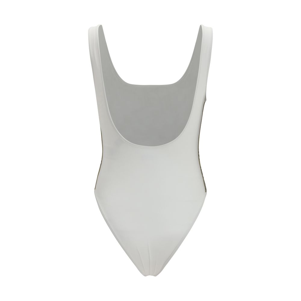 Burberry White Polyamide One-Piece Swimsuit - immagine 2