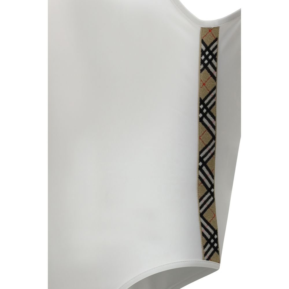 Burberry White Polyamide One-Piece Swimsuit - immagine 3