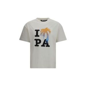 Palm Angels White Cotton T-Shirt