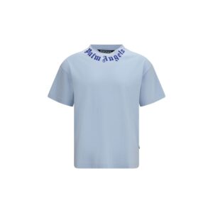 Palm Angels Blue Cotton T-Shirt