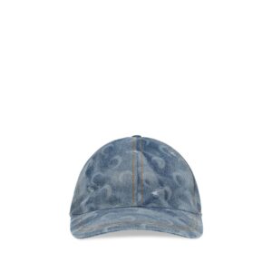 Marine Serre Blue Cotton Cap (Baseball Hat)