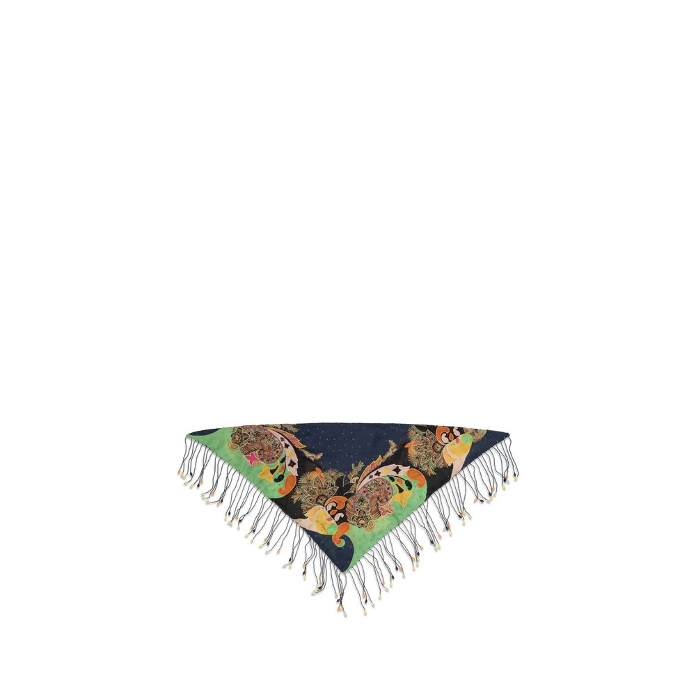 Etro Multicolor Silk Scarf - immagine 2