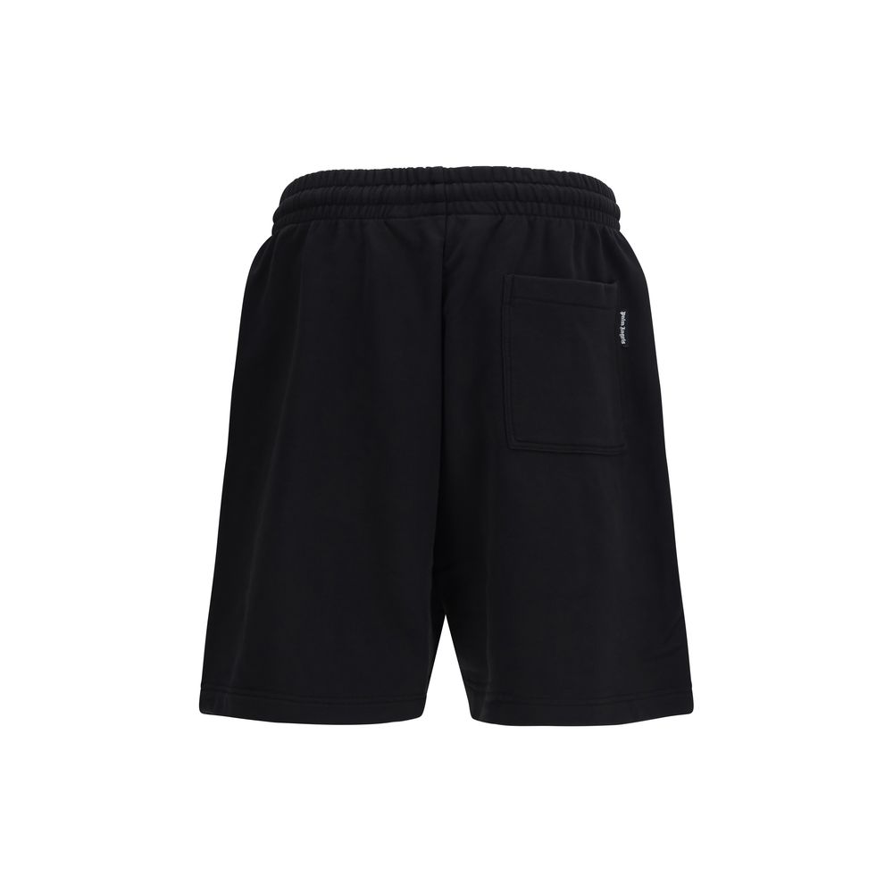Palm Angels Black Cotton Bermuda Shorts - immagine 2