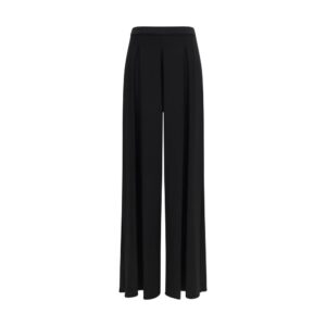 Max Mara Pure Black Viscose Casual Pants
