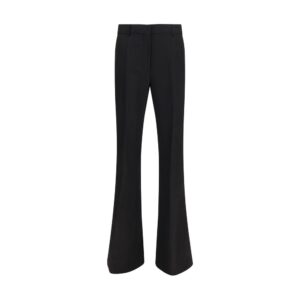 Max Mara Black Viscose Flared Pants